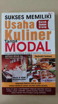 Image of Sukses memiliki usaha kuliner tanpa modal